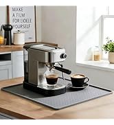 Coffee Mat11.5x18.5 Inch,Non-Slip Waterproof Espresso Machine Mat,Heat Resistant Dish Drying Pad,...