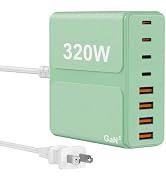 320W USB C Charger Block, 8-Port USB C Charging Station PD 65W PC Laptop Fast Charger Adapter for...