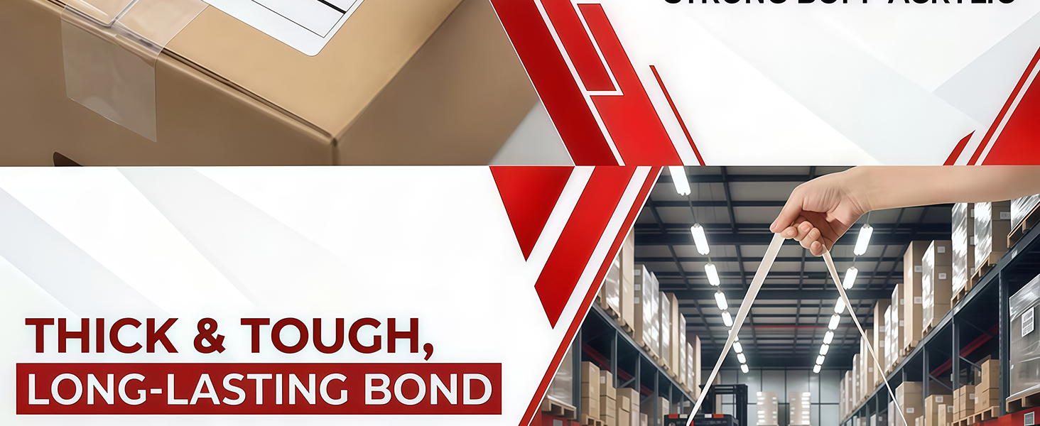 2 inch clear packing tape refills heavy duty for moving box shipping bulk
