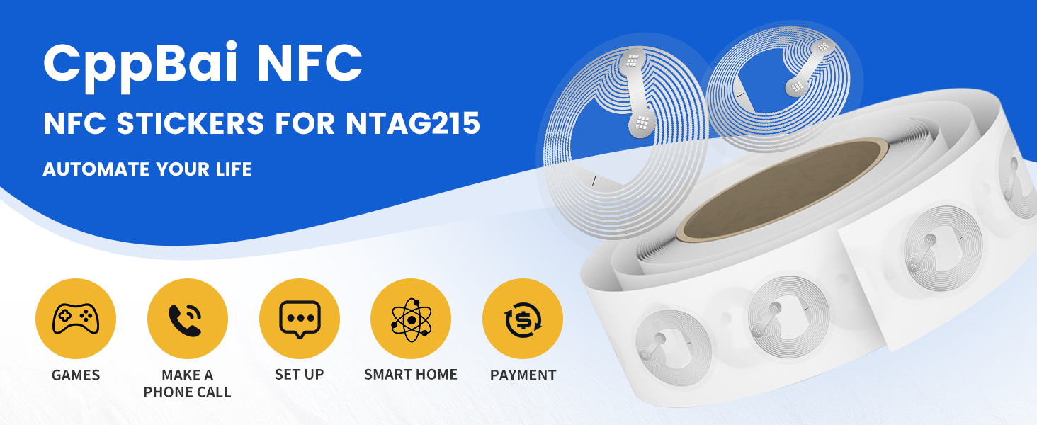 NFC Tags Sticker with Tag215 Chip