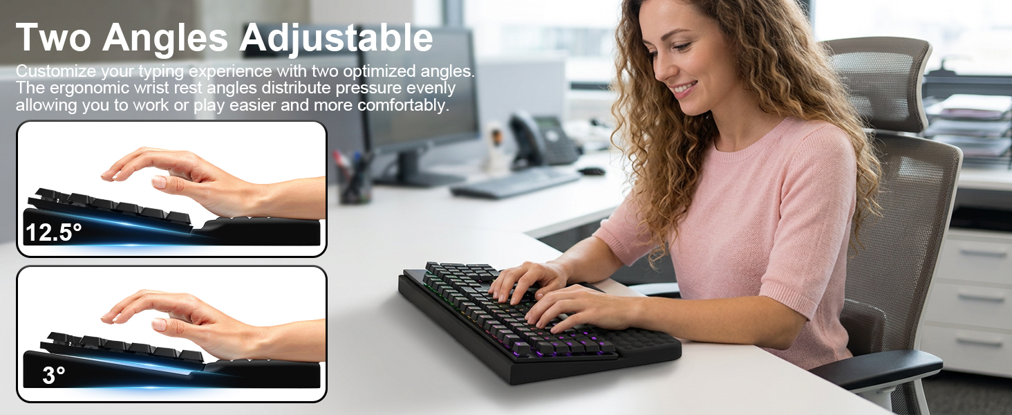 keyboard pad with wrist support