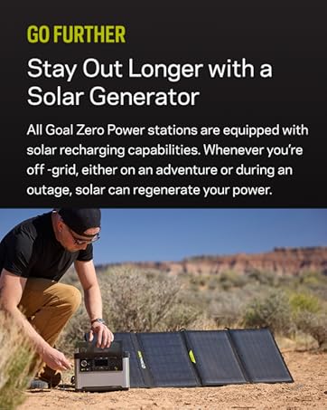 Stay out longer with Goal Zero Solar Generators for camping and the outdoors