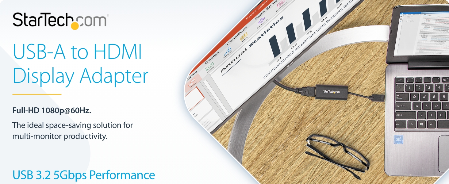 USB-A to HDMI Display Adapter