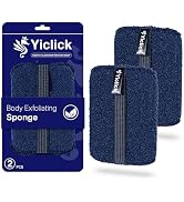 Yiclick Exfoliating Body Scrubber & Shower Exfoliator (2 Pack) – Mens Body Scrubber & Womens Spon...