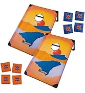 Waboba Portable Cornhole Set, Includes 8 Corn Hole Toss Bags and Travel Bag, Easy Assembly and Ta...