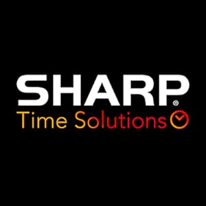 sharp time clocks clock alarm wall power