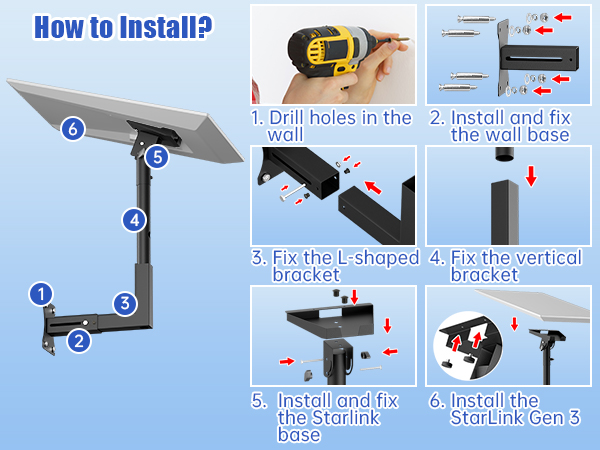 starlink wall mount
