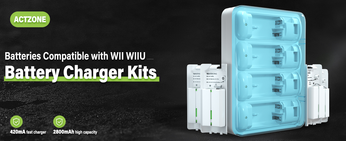 Batteries compatible with WII WIIU controller