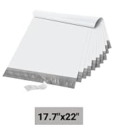 Fuxury Poly Mailers Large 17.7X22” 50 Pcs,Bulk Shipping Bags for Clothing,Strong Adhesive Shippin...