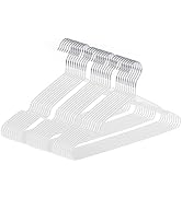 gofuch Ultra-Thin Metal Hangers, 30 Pack Non-Slip PVC Coated Space Saving Clothes Hangers for Clo...