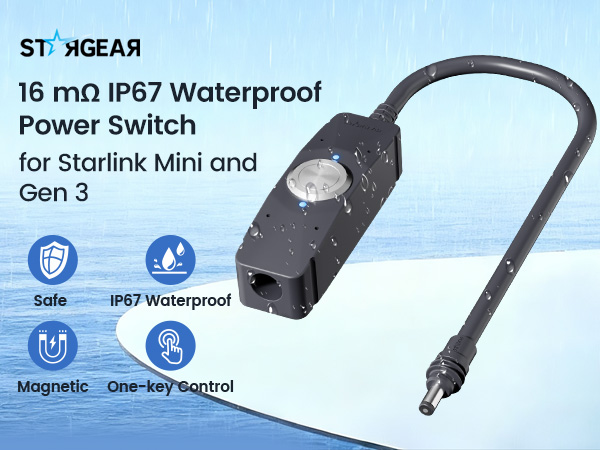 Waterproof Power Switch Compatible with Starlink Mini/Gen 3