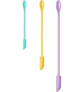 Silicone Spatula Set (3Pcs) - Mini Scraper Tool for Beauty & Food (Reach Every Last Drop - Multi-...