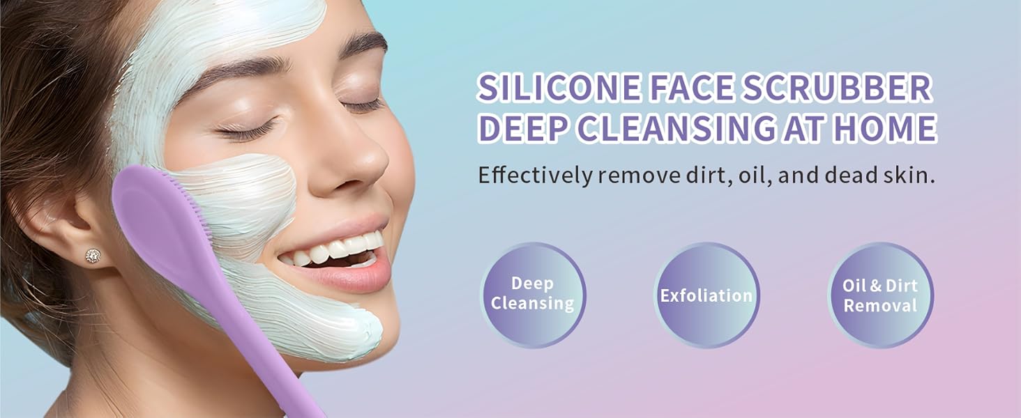 silicone face scrubber blackhead remover
