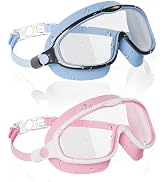 Aegend Swim Goggles for Kids Youth 3-14 - 2 Pack Wide Frame Anti-Fog Anti-UV Clear Vision Goggles...