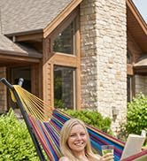ANOW Space Saving Hammock with Stand Included, Heavy-Duty Hammock Stand with Adjustable Height fo...