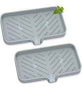 Kitchen Soap Tray,Kitchen Sink Tray Sponge Tray Kitchen Sponge Holder Self Draining Premium Soap ...