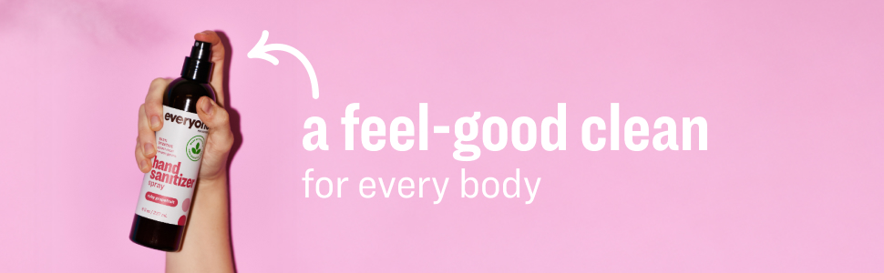 hand sanitizer with a feel-good clean