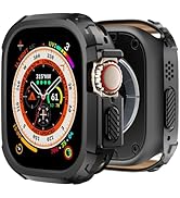 BOTOMALL Compatible with Apple Watch Case 49mm Ultra/Ultra2 Cover, Flexible Shockproof Rugged Mil...
