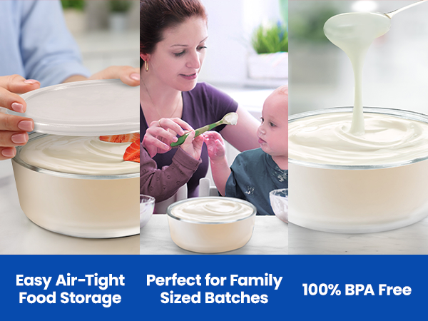 easy air tight food storage perfect for family sized batches 100% bpa free