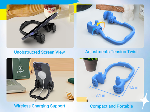 Stocking Stuffers for Teen Men Women Adults Gifts: Thumbs Up Phone Stand Holder Novelty Funny