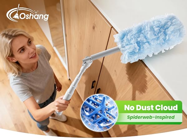 Microfiber duster refill trapping dust and hair for effective cleaning without dust spread.