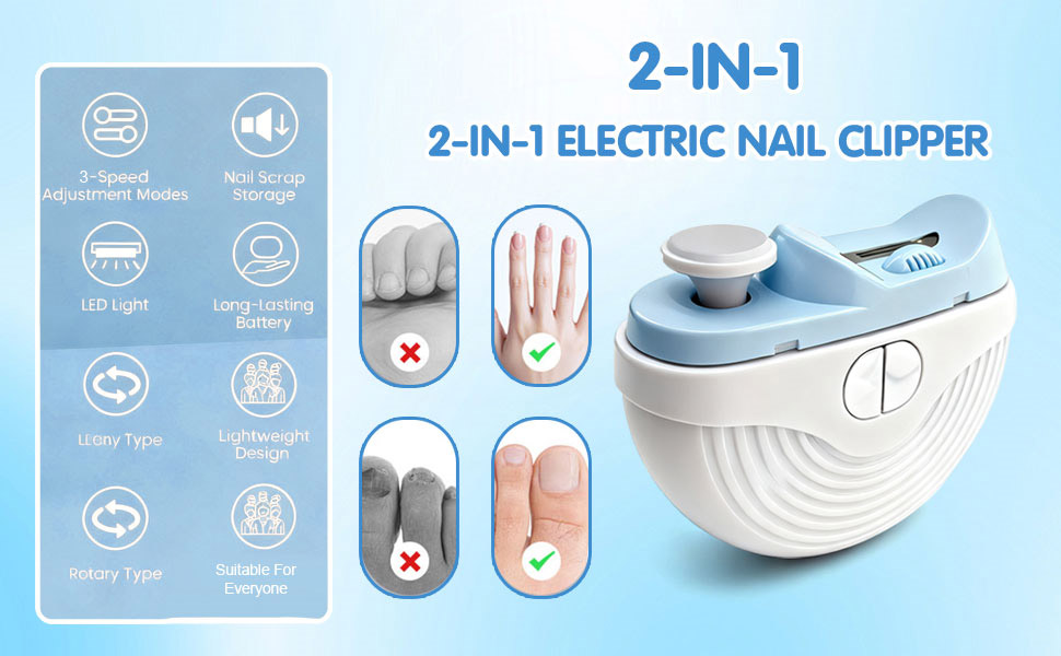 Electric Nail Clippers 3Speeds