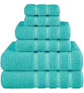 American Soft Linen 6-Piece 100% Turkish Genuine Cotton Premium & Luxury Towel Set for Bathroom &...