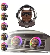 Cartoon Bear Funny Air Freshener,Car Air Freshener Cute with 5 Dynamic Lightings,Voice Control,US...