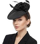 Women's Derby Hat Tea Party Fascinator Kentucky Church Hats Cocktail Wedding Pillbox Hat Headband