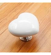 1Pcs White Love Heart Shaped Toilet Tank Button, Colorful Love Toilet Button, Toilet Push Button ...