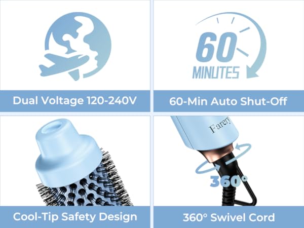 Curling iron brush