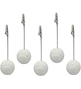 Xiaoyztan Golfball Base Alligator Clip Place Card Holder, Table Memo Number Name Card Holder, Pac...