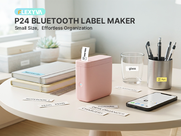 P24 label maker machine with tape