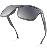 MIRYEA Polarized Bifocal Reading Sunglasses UV400 Protection Blue Light Blocking Glasses Black Ti...
