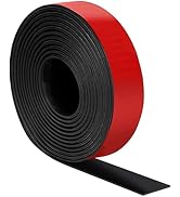 Heonay Self Adhesive Rubber Strips, Solid Neoprene Rubber Sheets Rolls Strips with Adhesive Backi...
