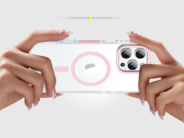 clear light pink case