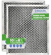 Range Hood Filter Replacement 10.5" x 8.8" for 41F 97007696 Broan Charcoal Grease Filter Combo - ...