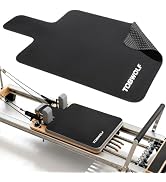 TOBWOLF Non-Slip Pilates Reformer Mat Towel, 39in x 24in Suede Pilates Reformer Mat Cover for Pil...