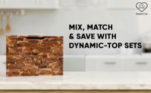 Natural wood cutting boards, serving tray, salad bowls displayed as kitchen essentials