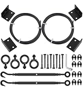 TooTaci 2 Pack Anti Sag Gate Kit with T316 3/16" Stainless Steel Cable 9ft, Heavy Duty Anti-Sag G...