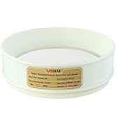325 Mesh(0.045mm) PVC Nylon Lab Sieve, LVDALAB 7.9Inch(20cm) Diameter Sample Sifter Strainer for ...