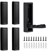 Wall Hooks, 5Pcs Folding Hook Zinc Alloy Coat Hooks Wall Mounted for Hanging Heavy Duty, Towel, C...