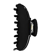 The OideGuiing Durable Acetate Hair Clips - 4-Inch Black Claw Clips for Fine and Thick Hair (Black)