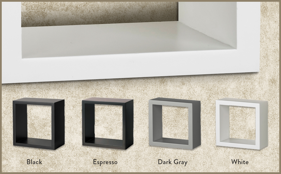 melannco square cube shelves