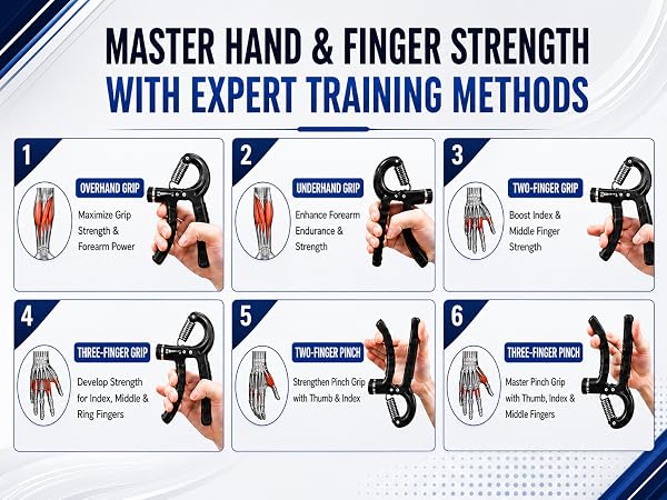 adjustable grip strengthener, 11-132 lbs grip strengthener, heavy duty steel spring,