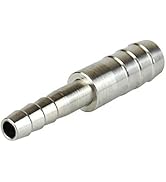 Quickun 1/2" to 5/16" Barb Reducer Hose ID Reducing Barbed Splicer, Round Union Fitting Intersect...