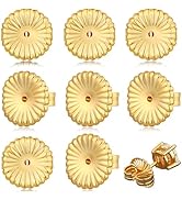 Formulen 8Pieces Earring Backs for Droopy Ears, Large Earring Backs Replacements for Studs Secure...