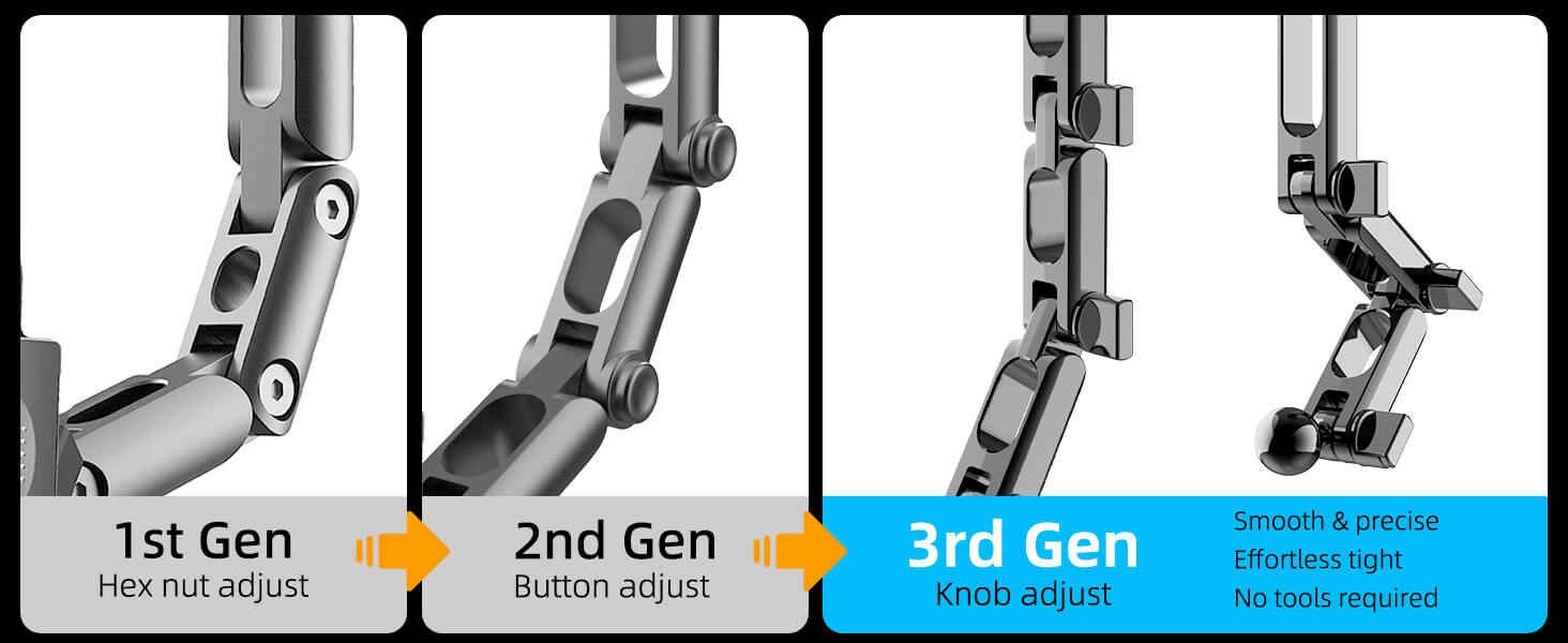 Smooth &precise,Effortless tight,No tools required