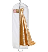 MISSLO 72" Wedding Dress Garment Bag Foldable Bridal Dress Bags for Gowns Long Garment Bags for T...