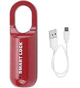 Fingerprint Padlock, Smart Keyless Lock for Locker Rechargeable Gym Lock School Locker Lock Biome...